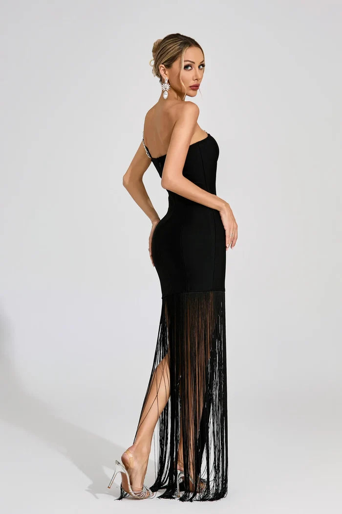 Giselle Strap Luxury Diamonds Dress