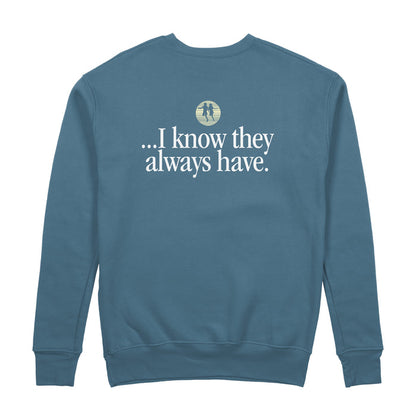 rival schools Good Things Slate Blue Crewneck back