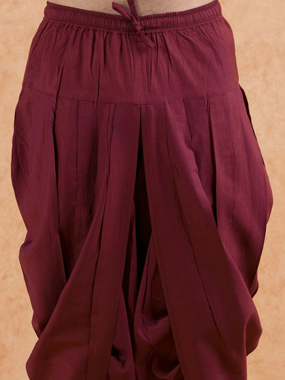 Grey Printed Kurta Dhoti Set