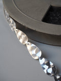 Hammered Silver Pear Drop Trim