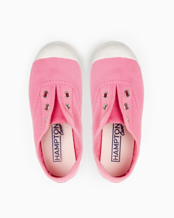 Hampton Canvas Canvas Shoes Hampton Canvas Plum Plimsolls in Bonbon Pink