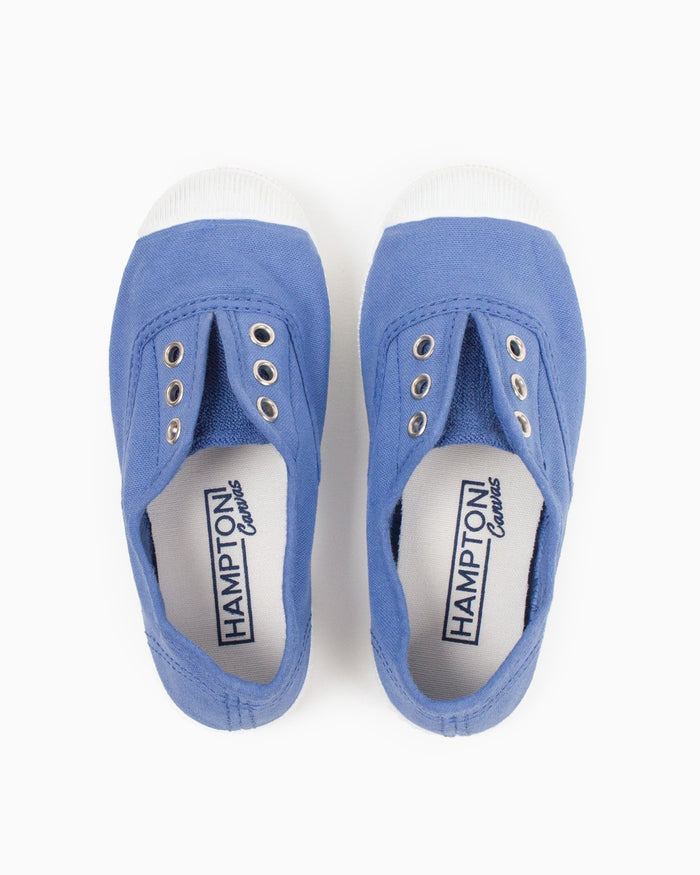 Hampton Canvas Canvas Shoes Hampton Canvas Plum Plimsolls in Cornflower