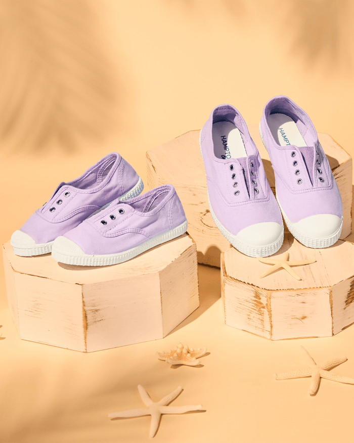Hampton Canvas Canvas Shoes Hampton Canvas Plum Plimsolls in Lavender