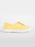 Hampton Canvas Canvas Shoes Hampton Canvas Plum Plimsolls in Lemon