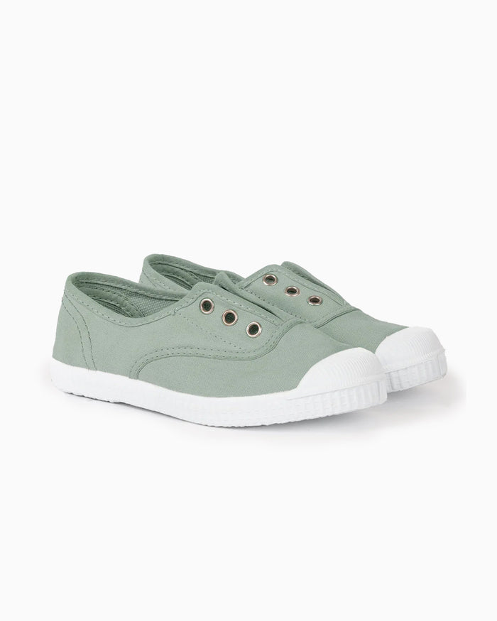 Hampton Canvas Canvas Shoes Hampton Canvas Plum Plimsolls in Olive