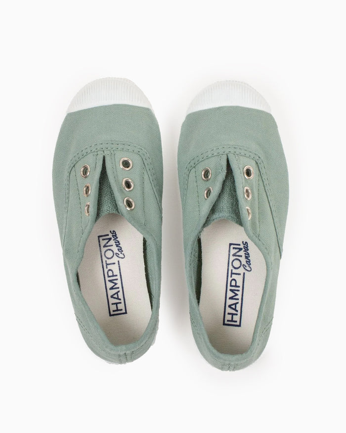 Hampton Canvas Canvas Shoes Hampton Canvas Plum Plimsolls in Olive