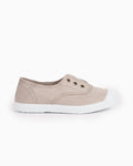 Hampton Canvas Canvas Shoes Hampton Canvas Plum Plimsolls in Putty
