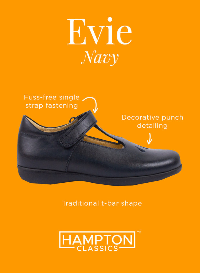 Hampton Classics School Shoes Hampton Classics Evie School Shoes in Navy