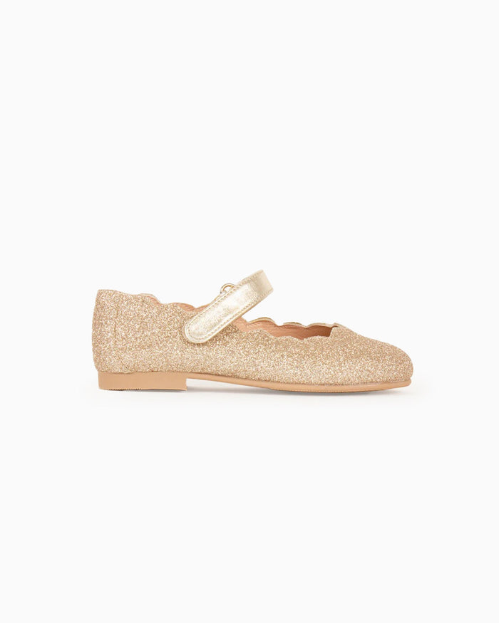 Hampton Classics Party Shoes Hampton Classics Lilly Party Shoes in Gold Sparkle