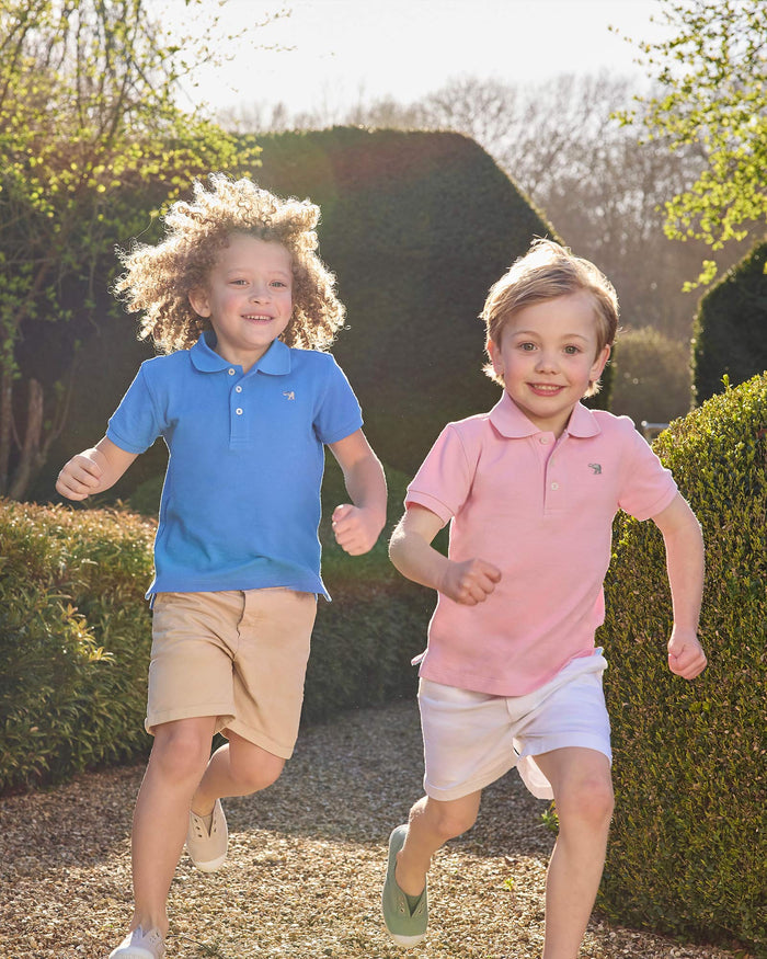 Thomas Brown Polo Harry Piqué Polo in Pink