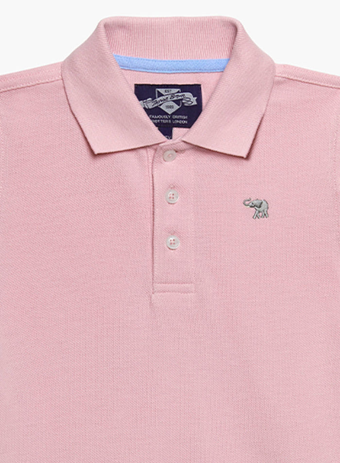 Thomas Brown Polo Harry Piqué Polo in Pink