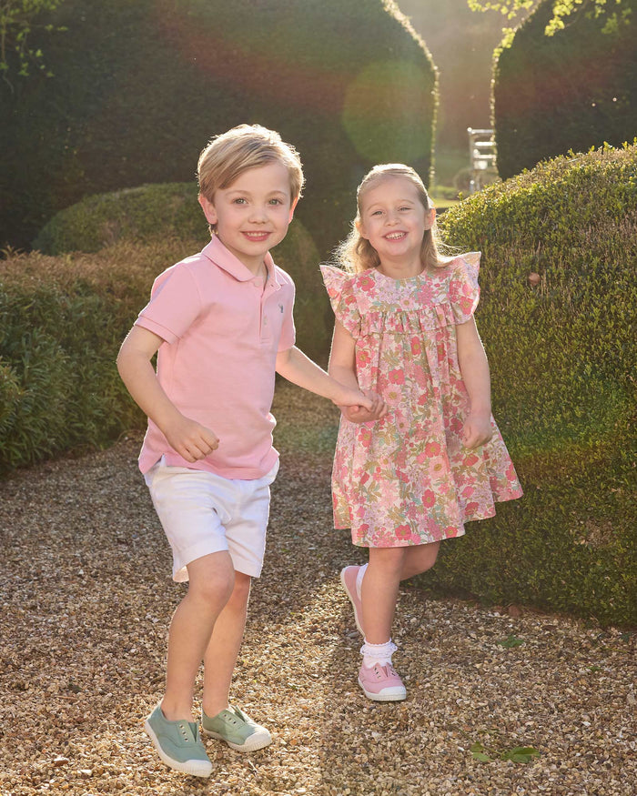 Thomas Brown Polo Harry Piqué Polo in Pink