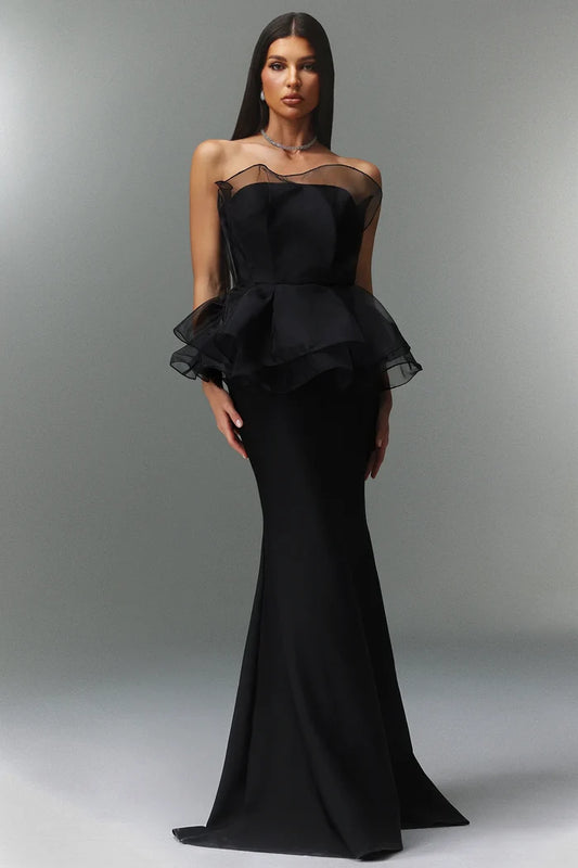 Helena Sleeveless Fishtail Bandage Maxi Dress