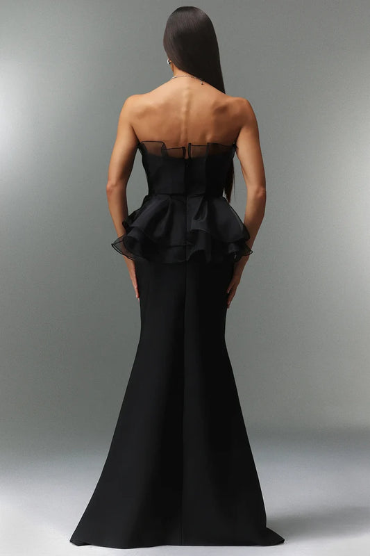 Helena Sleeveless Fishtail Bandage Maxi Dress