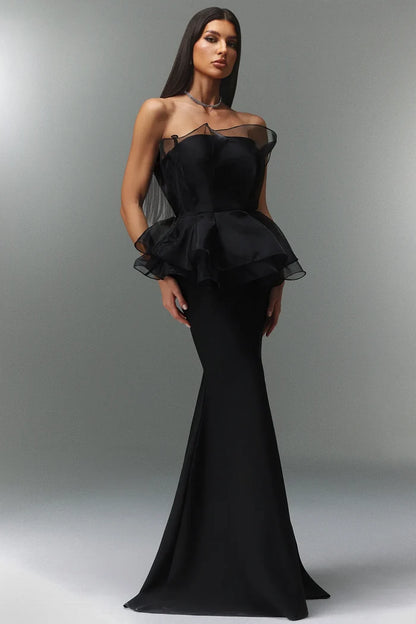 Helena Sleeveless Fishtail Bandage Maxi Dress