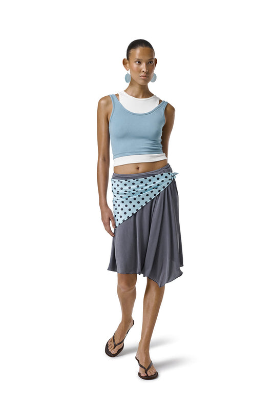 Model is 5'9.5 and wears size XS.