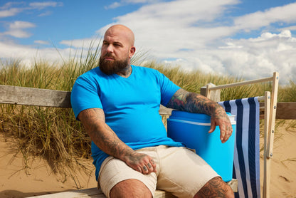 Ibiza Blue V-Neck T-Shirt