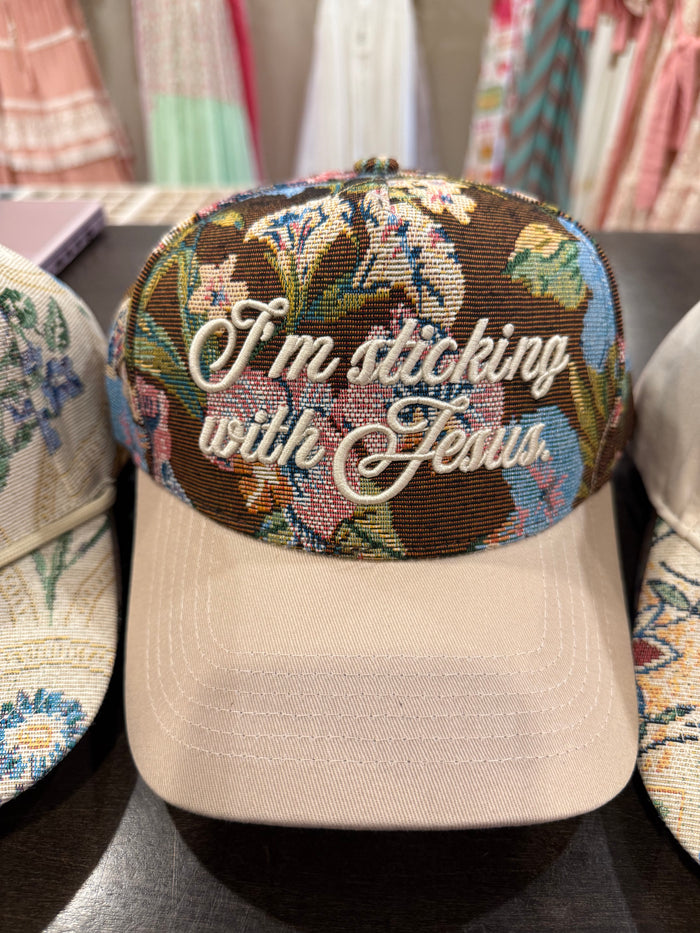Im sticking with jesus Hat