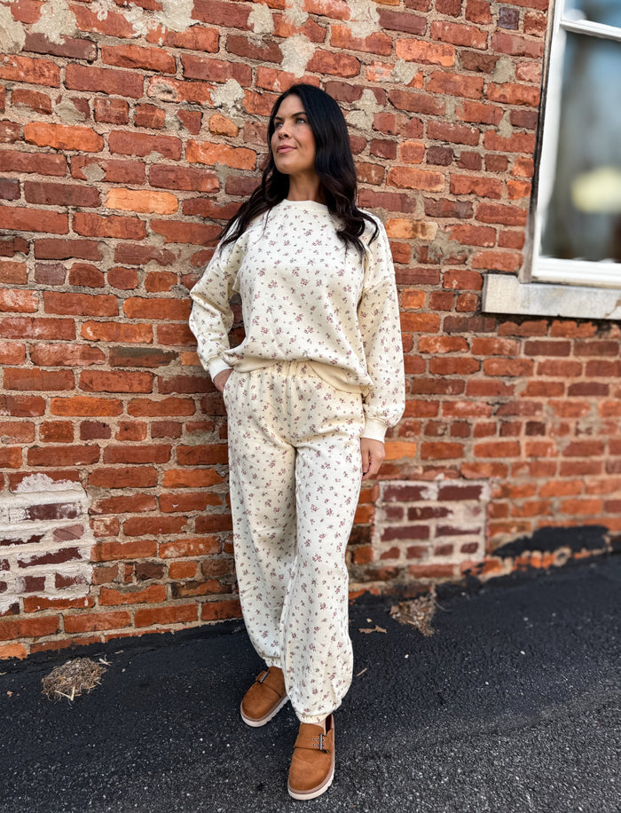 Ivory Multi Crew Joggers