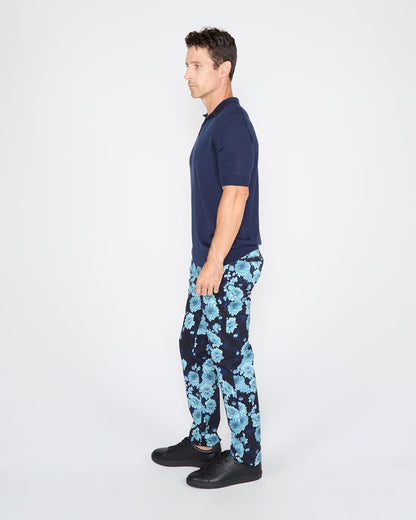 JACK SERIOUS FLORAL PANT - NAVY