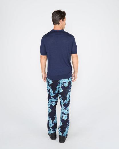 JACK SERIOUS FLORAL PANT - NAVY
