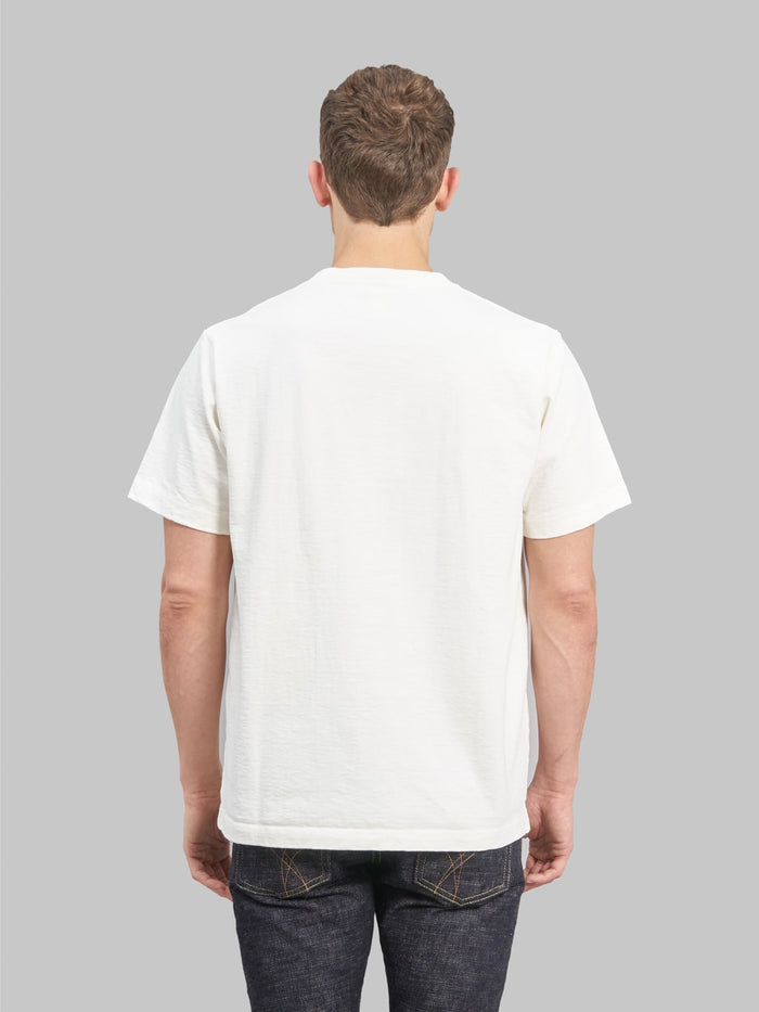 jackman dotsume tshirt off birch white  back