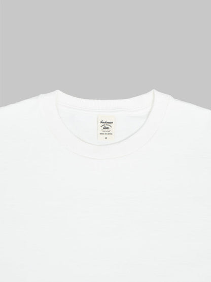 jackman dotsume tshirt off birch white  collar