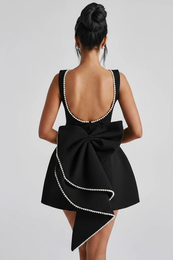 Jane Noir Pearl Mini Dress
