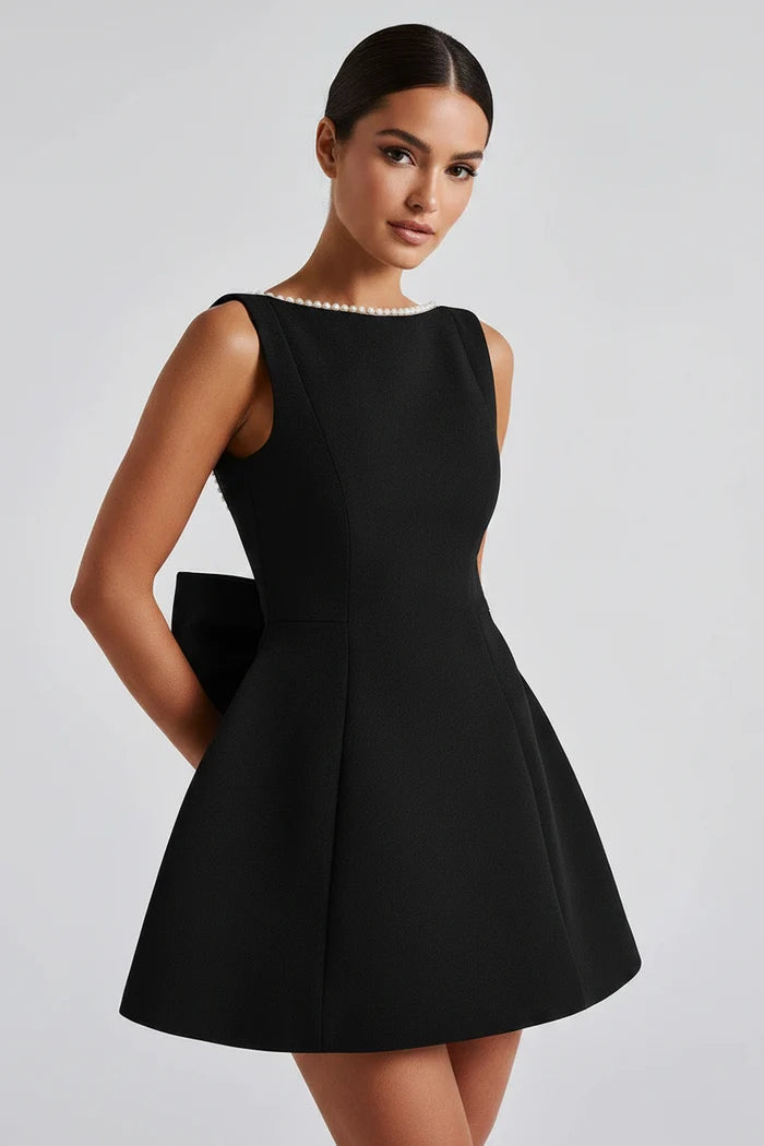Jane Noir Pearl Mini Dress