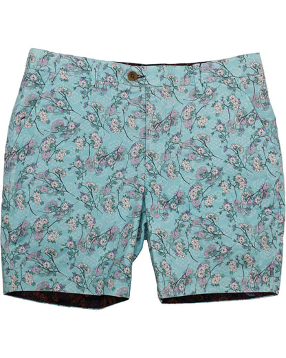 John Blossom Canvas Aqua