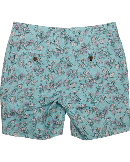 John Blossom Canvas Aqua