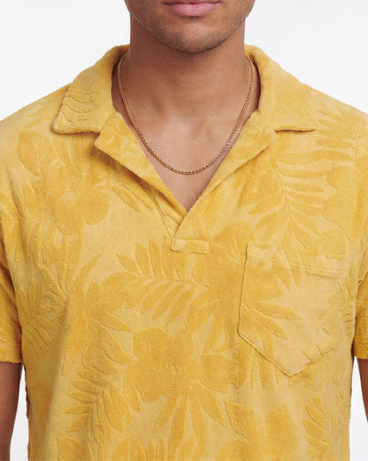 JOHNNY FARM FLORAL TOWEL POLO - SUNSHINE