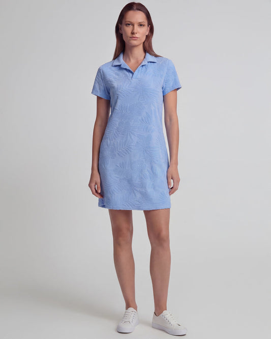JOSEPHINE BLUE WOMENS TERRY TOWELING DRESS