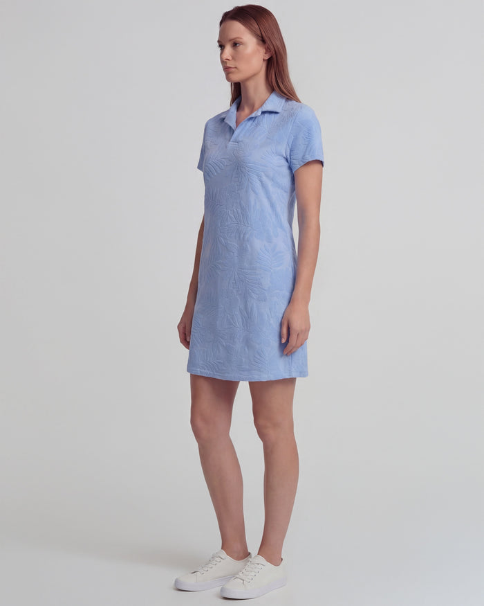JOSEPHINE BLUE WOMENS TERRY TOWELING DRESS