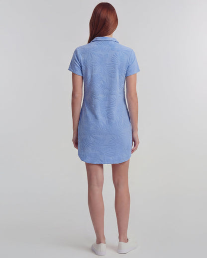 JOSEPHINE BLUE WOMENS TERRY TOWELING DRESS