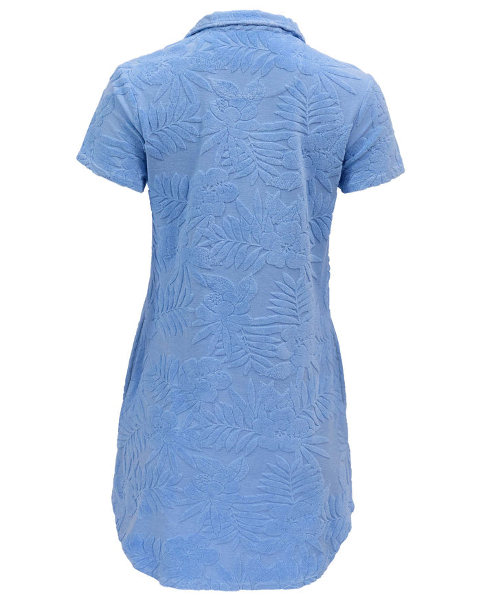 JOSEPHINE BLUE WOMENS TERRY TOWELING DRESS