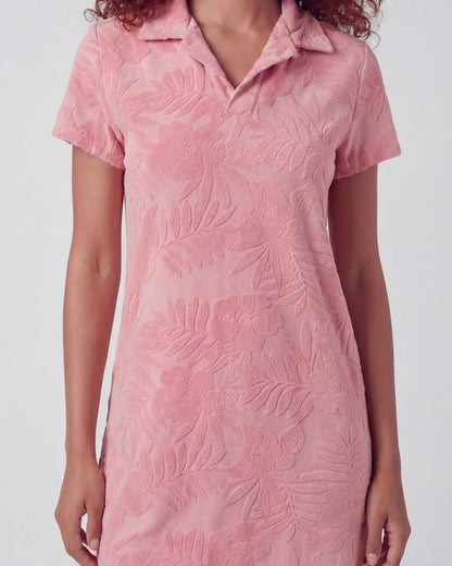JOSEPHINE CORAL WOMENS TERRY TOWELING DRESS