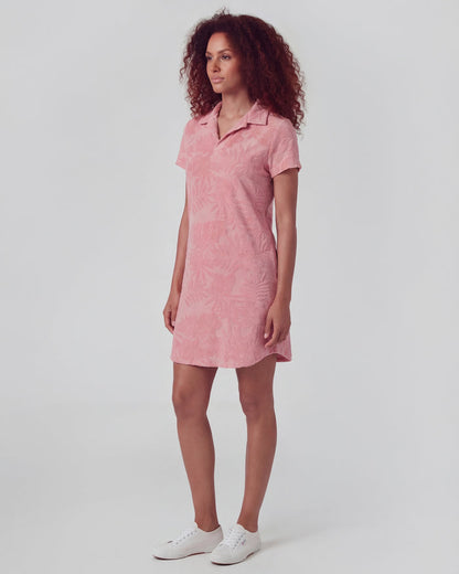 JOSEPHINE CORAL WOMENS TERRY TOWELING DRESS