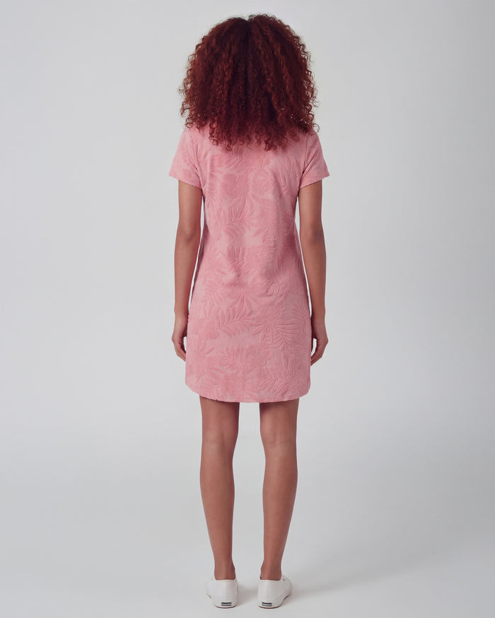 JOSEPHINE CORAL WOMENS TERRY TOWELING DRESS