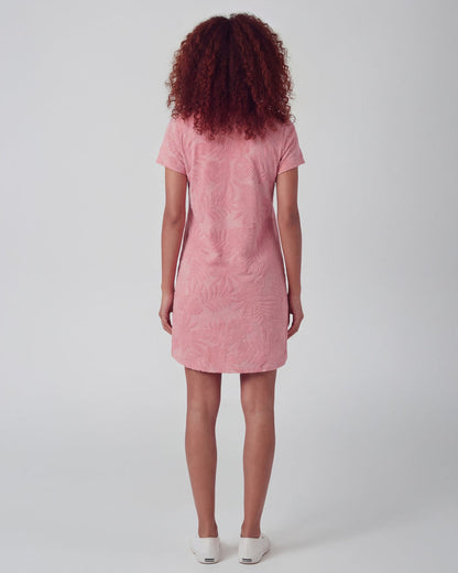 JOSEPHINE CORAL WOMENS TERRY TOWELING DRESS
