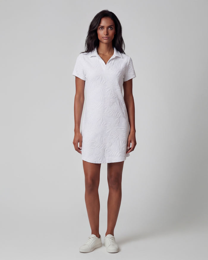 JOSEPHINE WHITE WOMENS TERRY TOWELING DRESS
