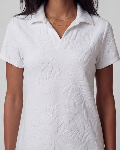 JOSEPHINE WHITE WOMENS TERRY TOWELING DRESS