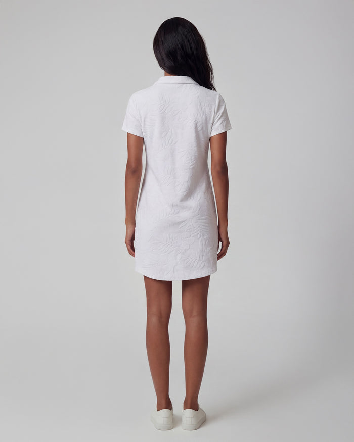 JOSEPHINE WHITE WOMENS TERRY TOWELING DRESS