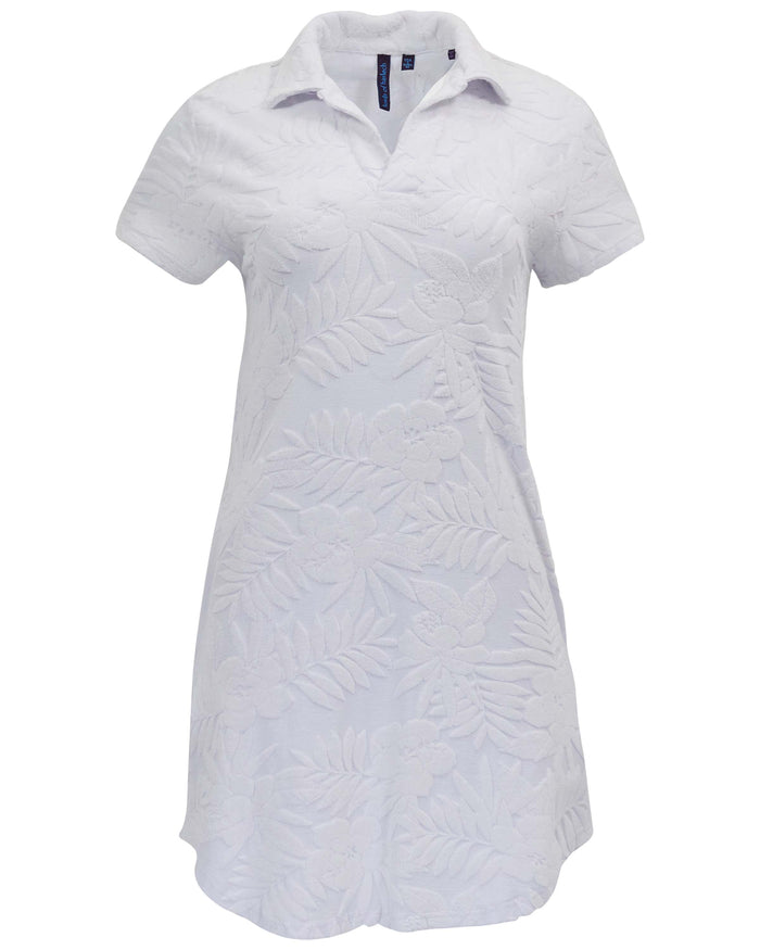JOSEPHINE WHITE WOMENS TERRY TOWELING DRESS