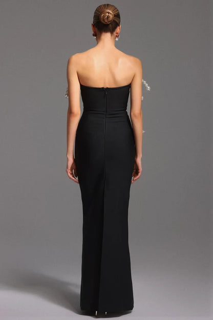 Juliette White Pearl Jewelry Tube Bandage Dress
