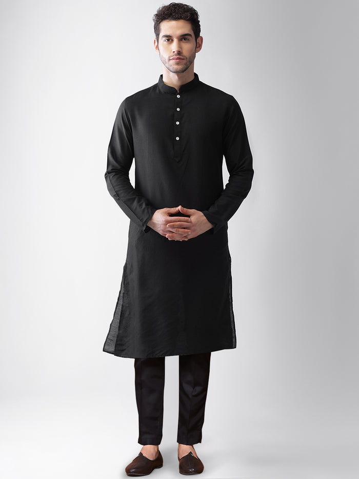 Kisah Men's Multi-Color Kurta Jacket Trousers Set