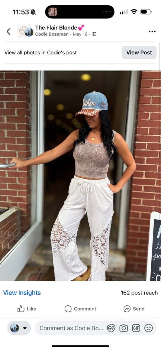 Lace Boho Pants