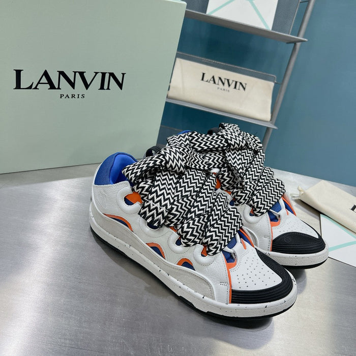 Lanvin Curb White/Blue/Orange