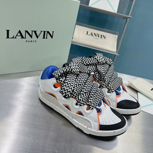Lanvin Curb White/Blue/Orange
