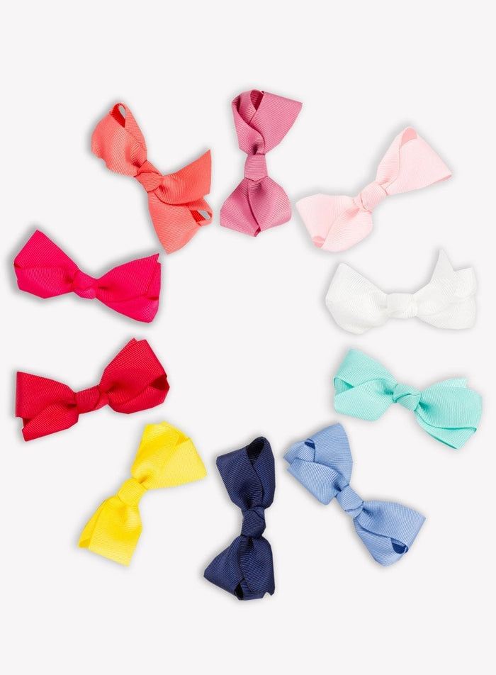 Lily Rose Clip Large Bow Hair Clip in Ruby